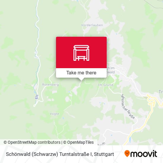 Карта Schönwald (Schwarzw) Turntalstraße I