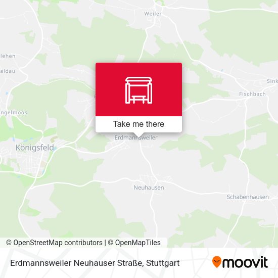 Карта Erdmannsweiler Neuhauser Straße
