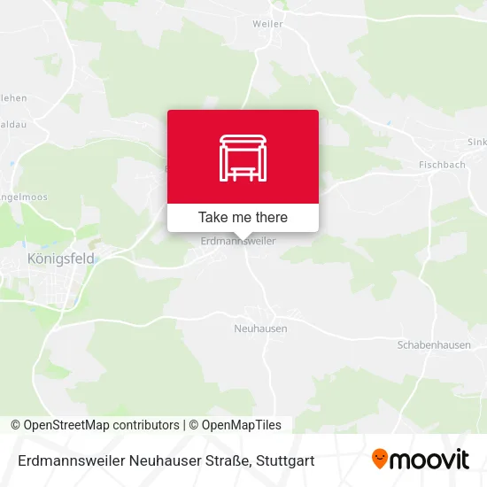 Карта Erdmannsweiler Neuhauser Straße