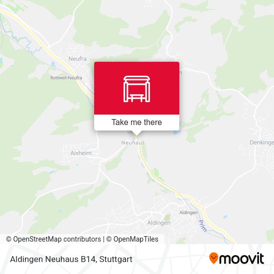 Aldingen Neuhaus B14 map