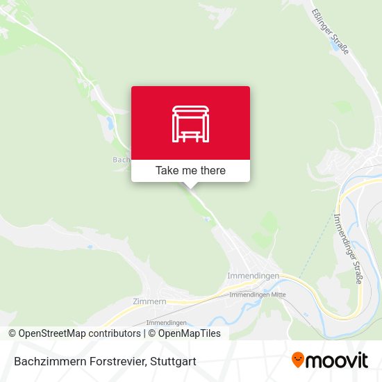 Карта Bachzimmern Forstrevier