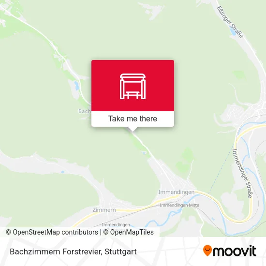 Карта Bachzimmern Forstrevier