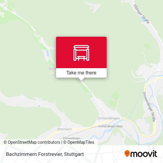 Bachzimmern Forstrevier map
