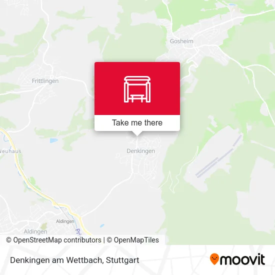 Карта Denkingen am Wettbach