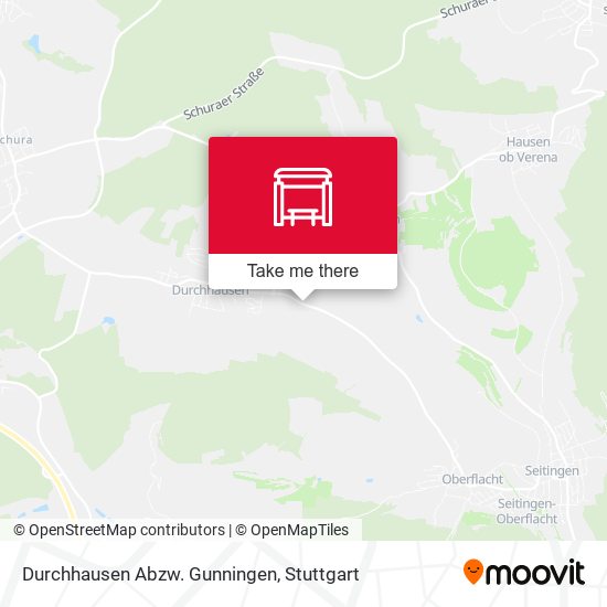 Durchhausen Abzw. Gunningen map