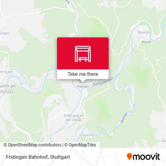 Карта Fridingen Bahnhof