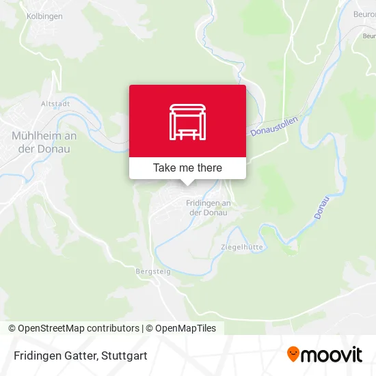 Карта Fridingen Gatter