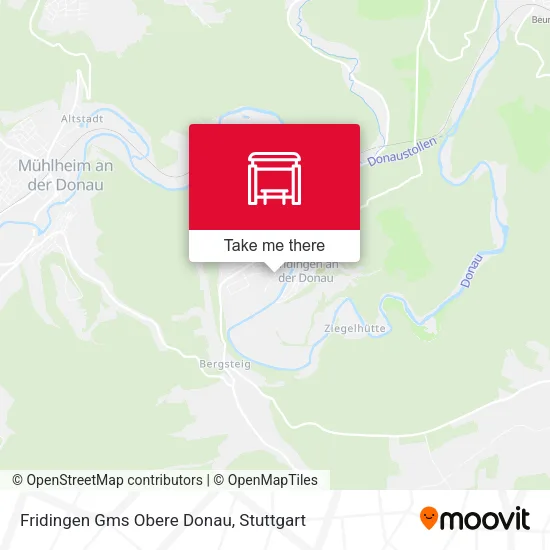 Карта Fridingen Gms Obere Donau