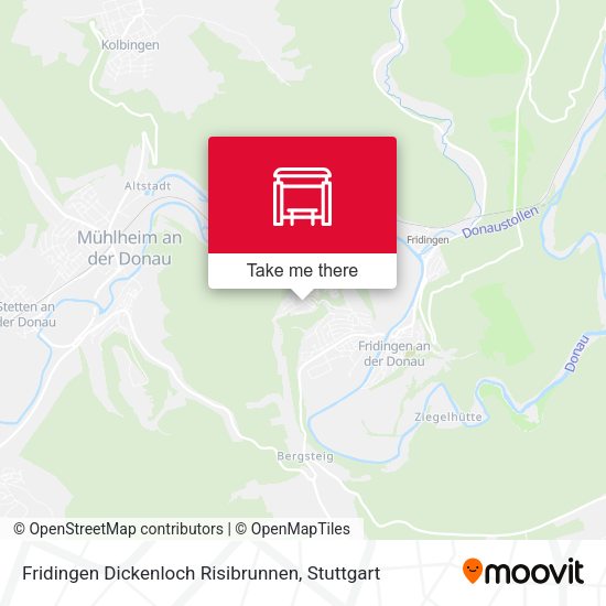 Fridingen Dickenloch Risibrunnen map