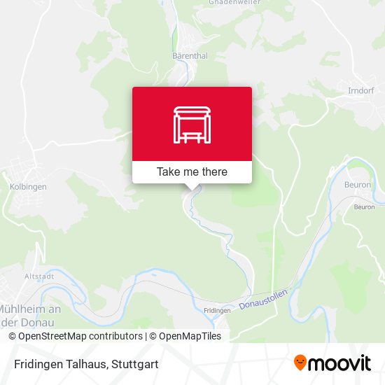 Fridingen Talhaus map