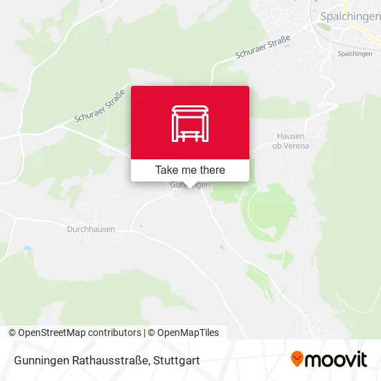 Карта Gunningen Rathausstraße