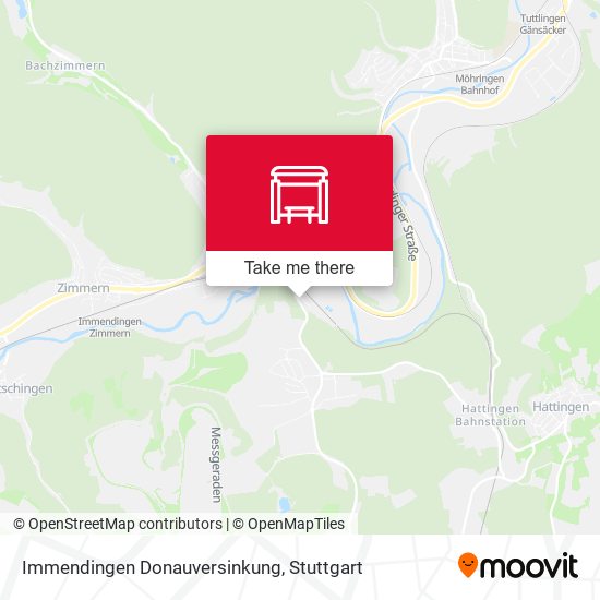 Immendingen Donauversinkung map