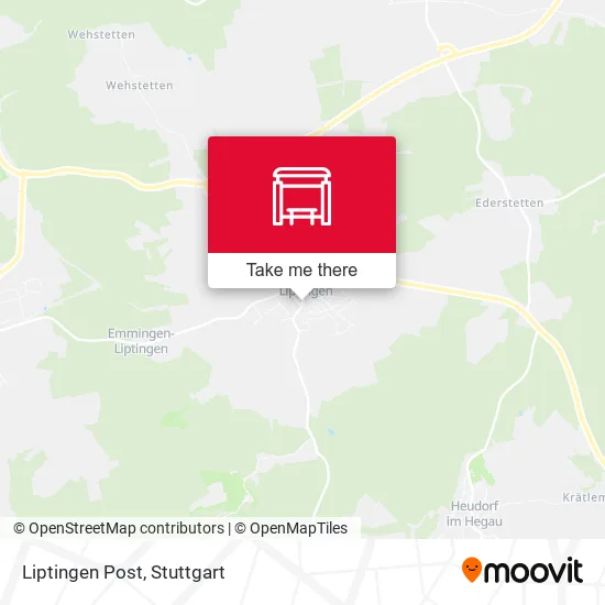 Liptingen Post map