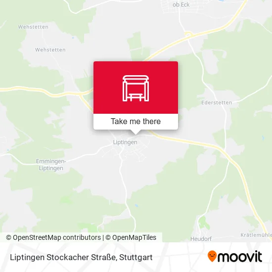 Карта Liptingen Stockacher Straße