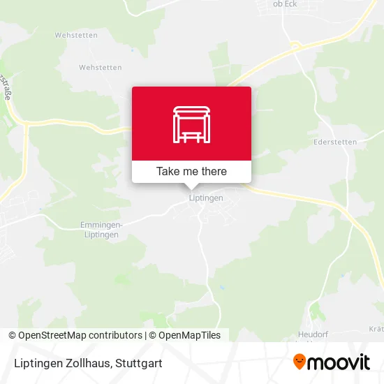 Карта Liptingen Zollhaus
