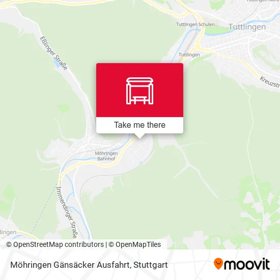Карта Möhringen Gänsäcker Ausfahrt