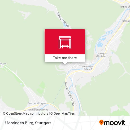 Möhringen Burg map