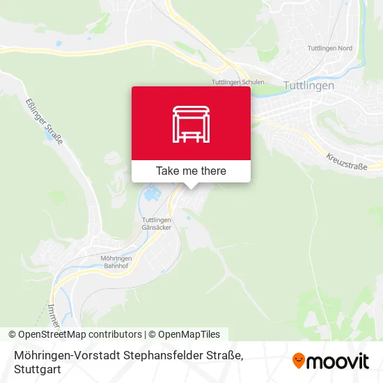 Карта Möhringen-Vorstadt Stephansfelder Straße