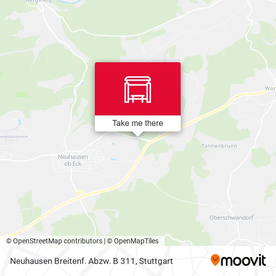 Карта Neuhausen Breitenf. Abzw. B 311