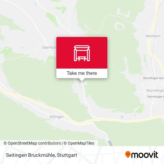 Seitingen Bruckmühle map