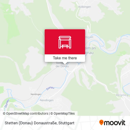 Stetten (Donau) Donaustraße map