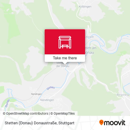Stetten (Donau) Donaustraße map