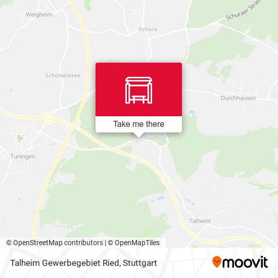 Talheim Gewerbegebiet Ried map