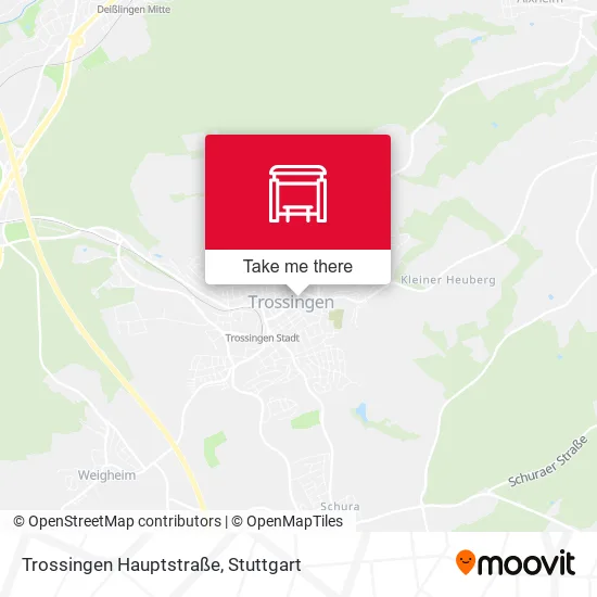 Карта Trossingen Hauptstraße