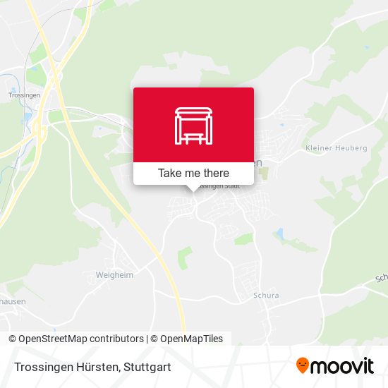 Карта Trossingen Hürsten