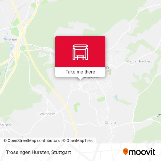 Карта Trossingen Hürsten