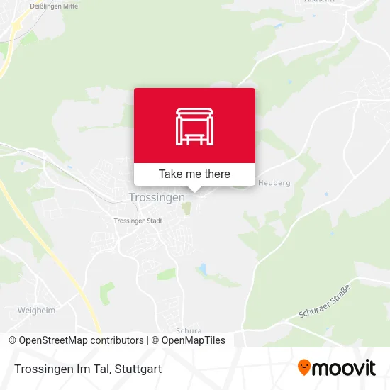 Trossingen Im Tal map