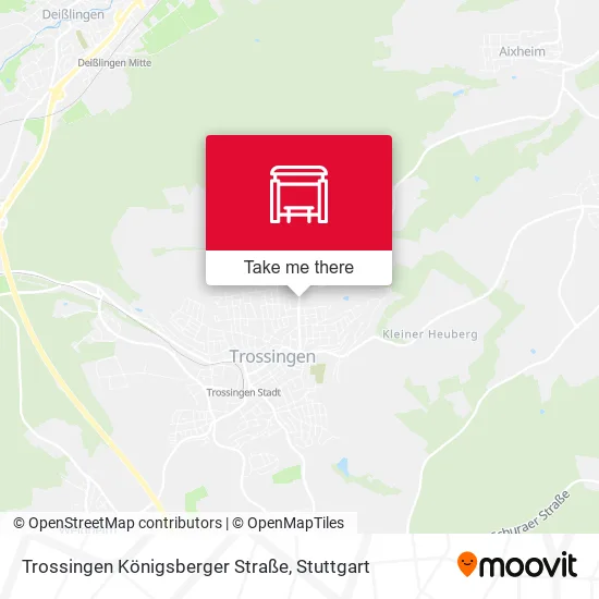 Карта Trossingen Königsberger Straße