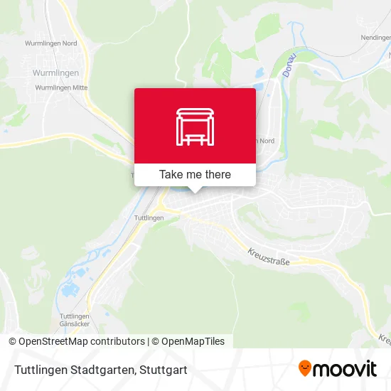 Карта Tuttlingen Stadtgarten