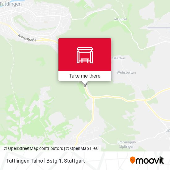 Tuttlingen Talhof Bstg 1 map