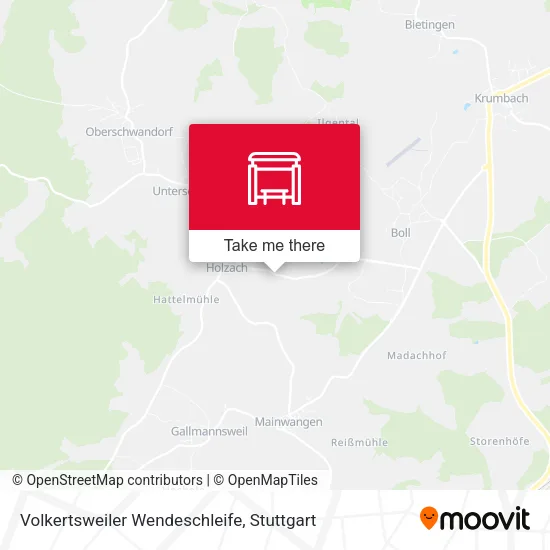 Карта Volkertsweiler Wendeschleife