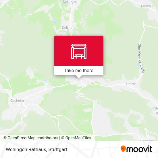 Wehingen Rathaus map