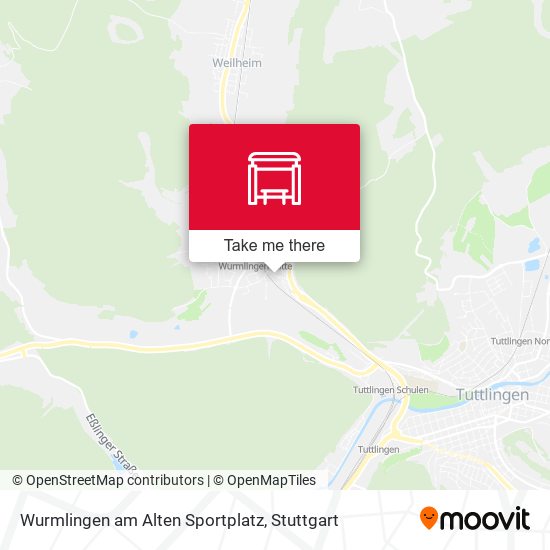 Карта Wurmlingen am Alten Sportplatz