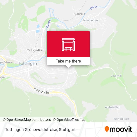 Tuttlingen Grünewaldstraße map