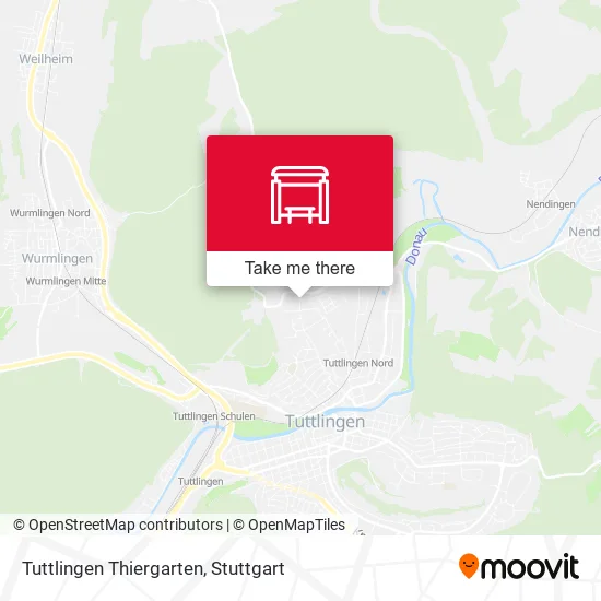 Карта Tuttlingen Thiergarten