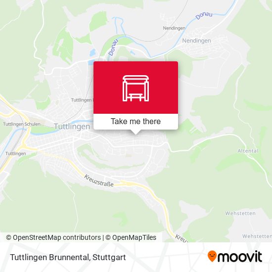 Tuttlingen Brunnental map