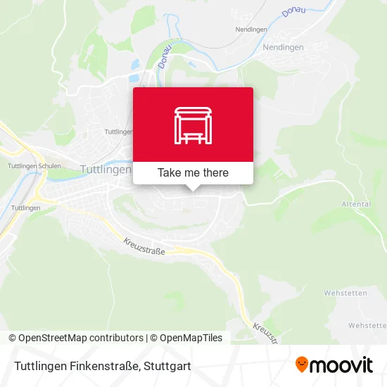 Карта Tuttlingen Finkenstraße