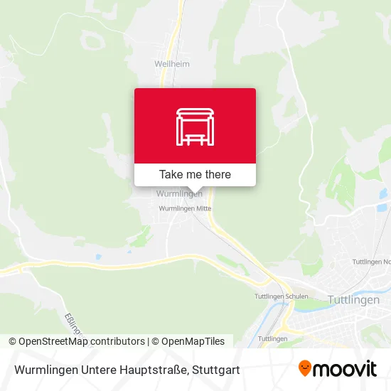Карта Wurmlingen Untere Hauptstraße