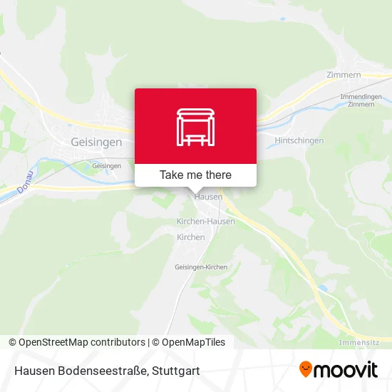Карта Hausen Bodenseestraße