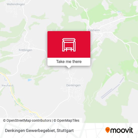 Denkingen Gewerbegebiet map