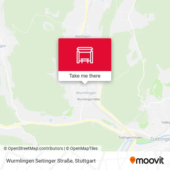 Карта Wurmlingen Seitinger Straße