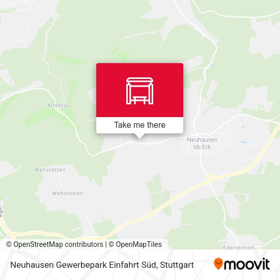 Neuhausen Gewerbepark Einfahrt Süd map