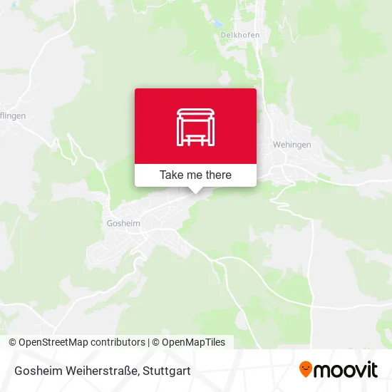 Карта Gosheim Weiherstraße