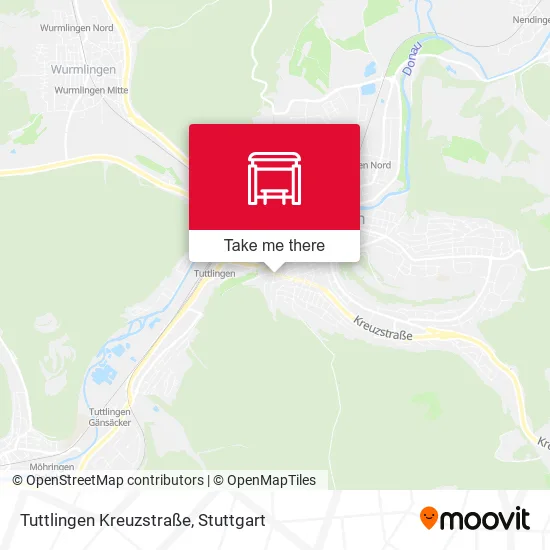 Карта Tuttlingen Kreuzstraße