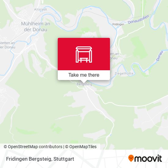 Карта Fridingen Bergsteig