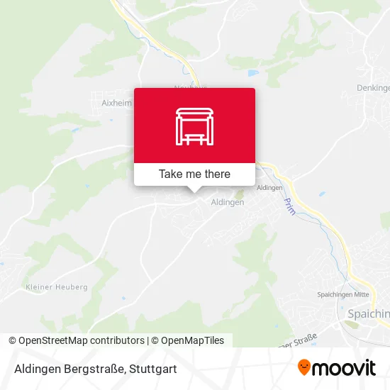 Карта Aldingen Bergstraße